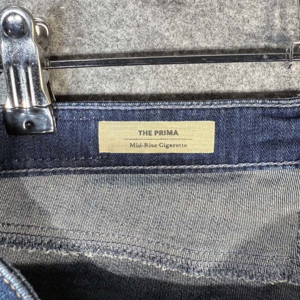 AG Adriano Goldschmied The Prima Mid Rise Cigarette Jeans Dark Wash Women's Size - Picture 4 of 12